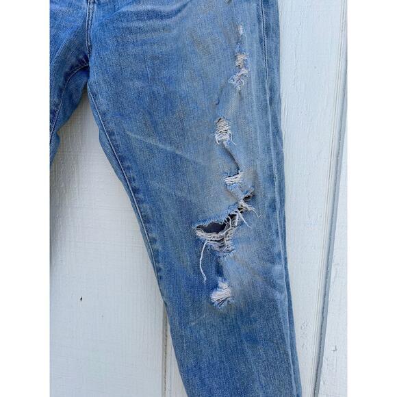 AG Denim The Ex Boyfriend Slouchy Slim Jeans, Distressed‎ & Ripped, Sz 27R - Picture 6 of 7